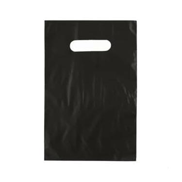 Imagem de Kit C/100 Sacolas Plásticas Boca Palhaço 20x30 Alça Vazada