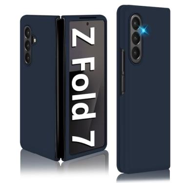 Imagem de Z Fold 7 Capa de silicone líquido para Samsung Galaxy Z Fold7 5G, capa de telefone fina para mulheres e meninas, borracha de gel macio, ultrafina, design antiarranhões, capa protetora para Samsung Z