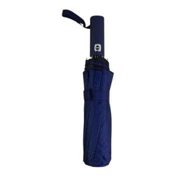 Imagem de Guarda Chuva Automático Abre e Fecha Grande Reforçado Contra Vento Com Proteção Solar Blackout Haste Dupla Cabe na Bolsa(Azul Marinho)
