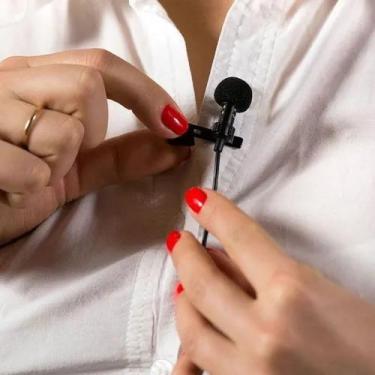 Imagem de Microfone Lapela Conexão P2 3,5mm Para Notebook PC ou gravador - MARKE