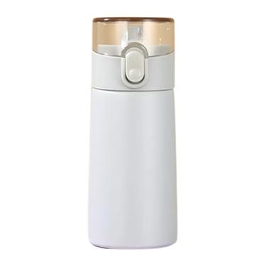 Imagem de Mini Copo Térmico | Garrafa de Inox 150 ml | Trabalho, Escola, Lancheira e Passeio | Com canudo (Cinza)