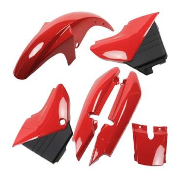 Imagem de Kit Carenagem Pintadas Paralama Rabeta Tampas Ybr 125 2005 até 2008 - 