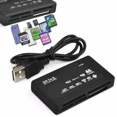 Imagem de Leitor De Cartão De Memória USB 2.0 Multifuncional 480Mbps TF M2 Xd CF
