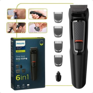 Imagem de Barbeador Aparador Cortador Cabelo 6 Em 1 Philips Mg3711 Biv