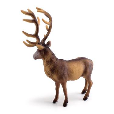 Imagem de Figura realista: alce, PVC, animal selvagem com chifres de 10 cm - Yiw