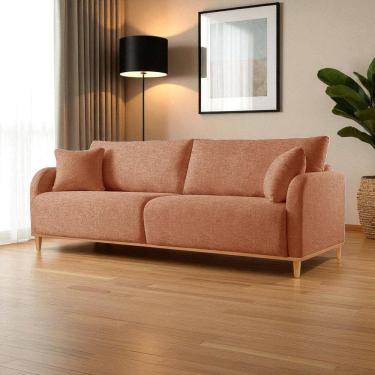Imagem de Sofá Fixo 4 Lugares Luxo 2,40m Camila Terracota