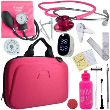 Imagem de Kit Fisioterapia Maleta Goniometro Martelo Buck Completo - Love Saude,