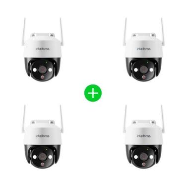 Imagem de Kit Câmera Inteligente IM7+3MP Branca Intelbras - 4 unidades
