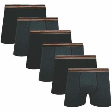 Imagem de Kit 4 - Cuecas Boxer Masculina Algodão com Elastano Lupo Adulta Confor