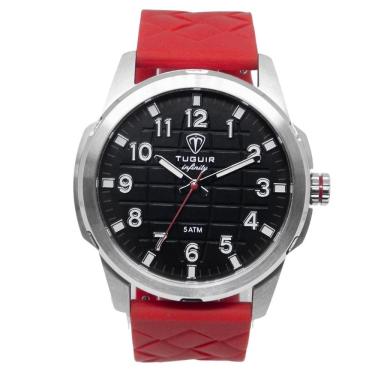 Imagem de Relógio Tuguir Masculino Ref: Tgi37123 Esportivo Aço Prateado