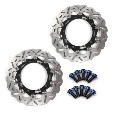 Imagem de Discos de freio dianteiro Arashi Rotores com parafusos de montagem para Kawasaki Z900 2017-2022 ABS inclui, Z900RS 2018-2022 CAFE', acessórios de substituição de motocicleta pretos