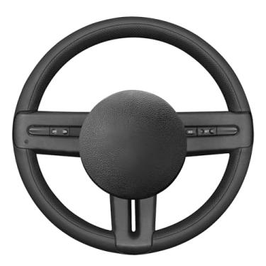Imagem de MEWANT Capa de volante de carro costurada à mão para Ford Mustang 2005-2012 Acessórios de volante de carro para Ford Mustang