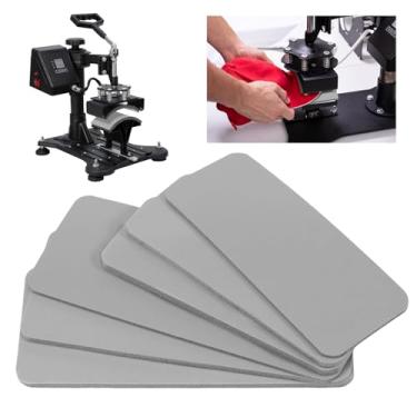 Imagem de 6 peças de almofada de prensa térmica de silicone 1/20.3 cm 1/12.7 cm 1/10.2 cm Tapete de prensa de espuma de espessura dupla face use acessórios e suprimentos para chapéu HTV Transfer DIY Small