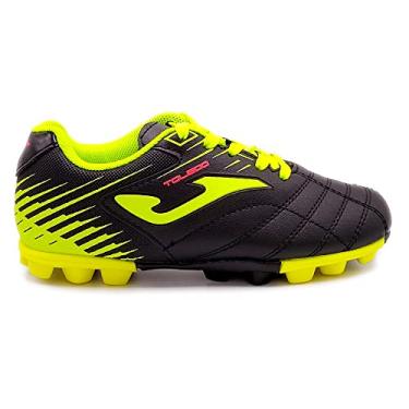 Imagem de Joma Tênis de futebol Toledo Junior HG 24, Preto/amarelo neon, 17