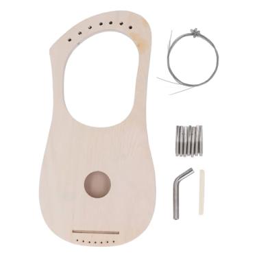 Imagem de Kit de Harpa de Lyre Basswood Diy Com 7 Cordas, Fácil Instalar, Ajuste Ajustável, para Aprender Com a Família