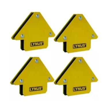 Imagem de Kit Com 4 Esquadros Magnéticos Soldador 12kg EML-12 Lynus - Titanium