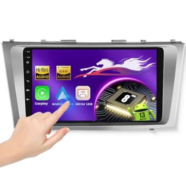 Imagem de Rádio veicular Android para Toyota Camry 2006-2011 Qualcomm 8 Core 4+64G 5G WiFi, tela sensível ao toque QLED de 9 polegadas 1280p com câmera de backup sem fio Carplay Android Auto GPS DSP Bluetooth