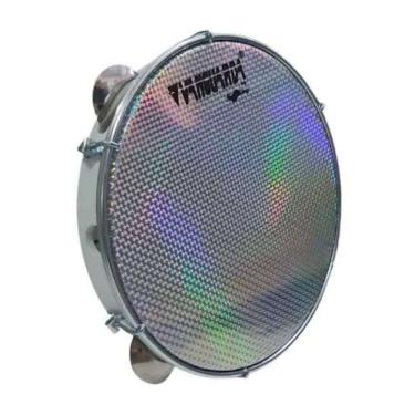 Imagem de Pandeiro Pele Holográfica 10 Polegadas Spanking