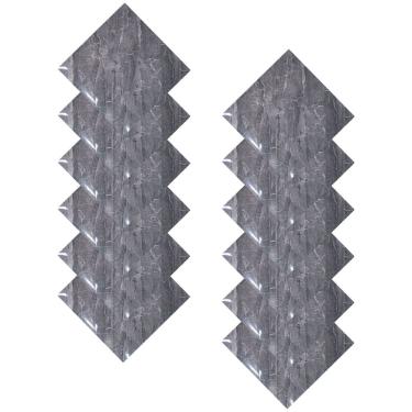 Imagem de Placa Adesiva Marmore 3D Kit 10 uni Autocolante Obra Reforma Casa Cozinha Quarto Banheiro Ambiente Moderno