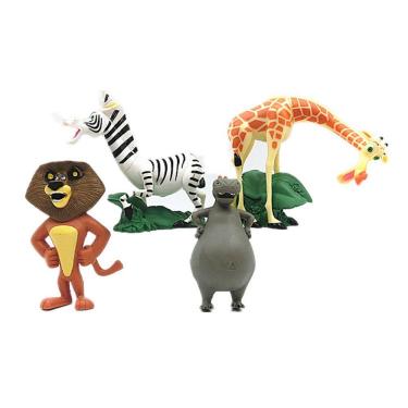 Imagem de Figure Toy Collection Madagascar Anime, 4 peças de plástico de 7 a 8 cm