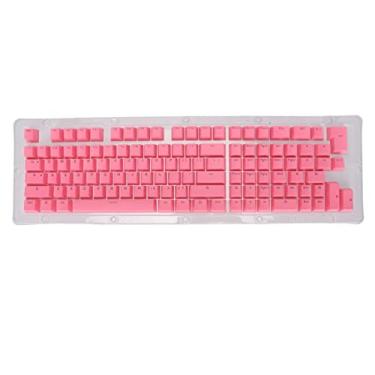 Imagem de Teclas de teclado Grcfumo, 114 teclas, teclas retroiluminadas, adequadas para a maioria dos teclados mecânicos (mini pink)