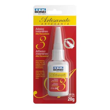 Imagem de Cola Instantanea N3 Artesanato Tekbond 20 Gramas Unidade