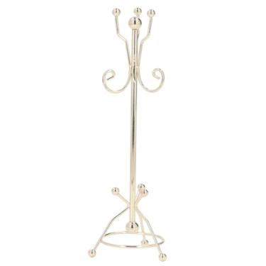 Imagem de Siwoted 1:12 escala casa de bonecas casaco rack miniaturas casa de bonecas chapéu casaco rack suporte realista em miniatura salão móveis acessório brinquedo