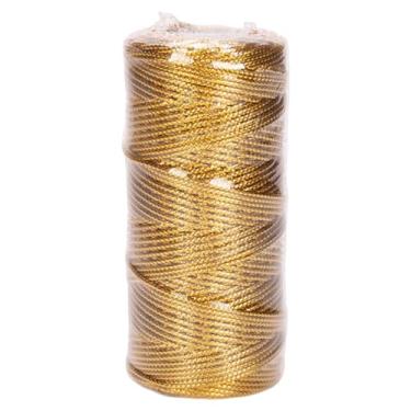 Imagem de Sclmgo Barbante Decorativo para Embalagens, Barbante Brilhante para Confeitaria E Etiquetas de Presente, Ouro