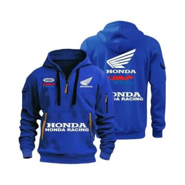 Imagem de Moletom Masculino De Outono Inverno Com Múltiplos Bolsos E Zíper, Roup