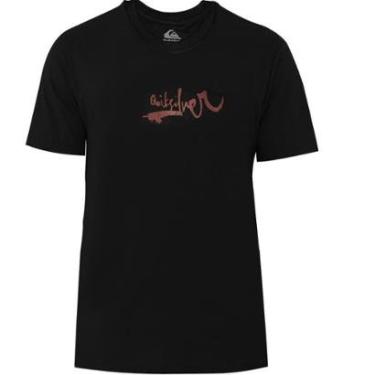 Imagem de Camiseta Quiksilver Impaired Logo DNA Preto-Unissex