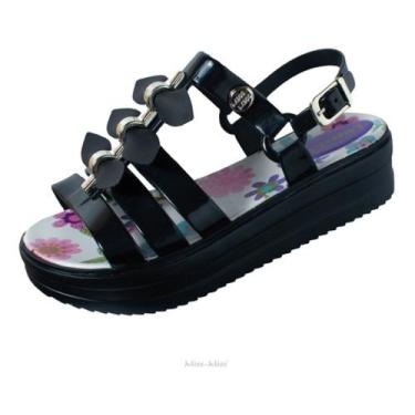 Imagem de Sandália Miss-Miss Plataforma Trio De Laço  Infantil Feminina 10.144 (