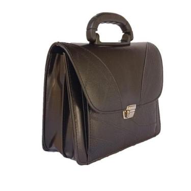 Imagem de Pasta Executiva Tripla Ap Liso Preta Com Costurado R1873 - Musical Rav