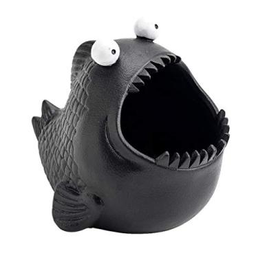 Imagem de Cinzeiro criativo fofo animal cinzeiro sala de estar escritório decoração de casa ornamentos personalidade tendência artesanato doméstico pequeno cinzeiro cinzeiros (tamanho: grande) ()