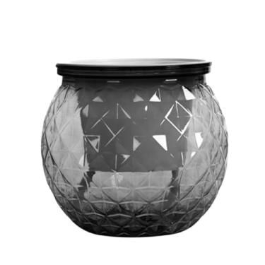 Imagem de Mini vaso de suculentas autoirrigável para decoração de escritório, vaso de mesa de plástico removível (cinza)