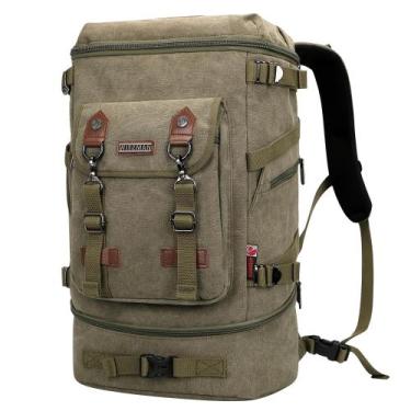 Imagem de Mochila de Viagem WITZMAN - Bolsa de Lona 21x12x7cm - Estilo Militar