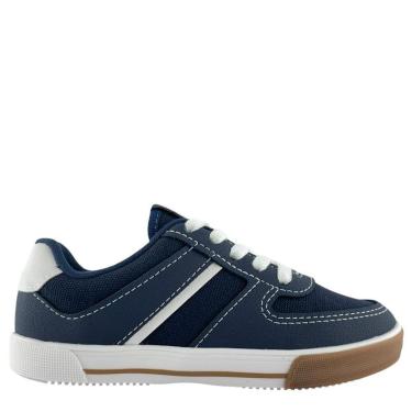 Imagem de Tênis Molekinho Infantil Menino Baixo Azul Branco 2842225-Masculino