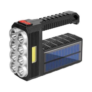 Imagem de Lanterna Portátil Solar Para Camping Com 8 Lâmpadas LED, USB, 4 Modos 