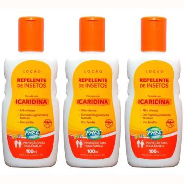 Imagem de Repelente De Insetos Com Icaridina Free Inset 100ml Loção - Freeinset,