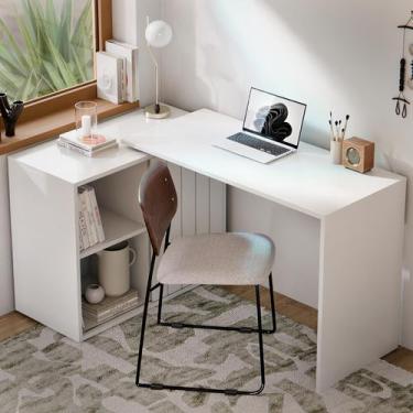 Imagem de Penteadeira Articulável Tech Com Nicho E Prateleira Multiuso Para Quar