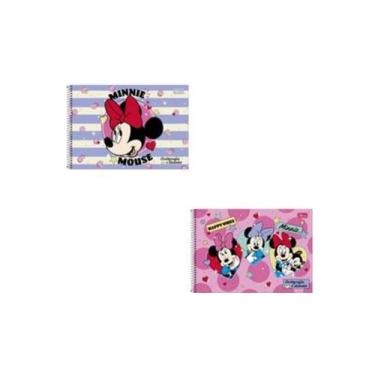 Imagem de Caderno desenho univ capa dura minnie 80fls tilibra