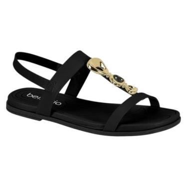 Imagem de Sandália Feminina Beira Rio Casual Pedraria Lançamento Original, 37, P