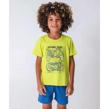 Imagem de Pijama Infantil Vídeo Game Marisa Tam 1 a 8 Verde-73046 - MR, Verde, A