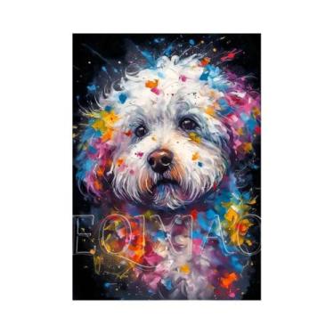 Imagem de Pintura Diamante De Animais (Gato, Cão, Cisne) Com Bordado Completo De