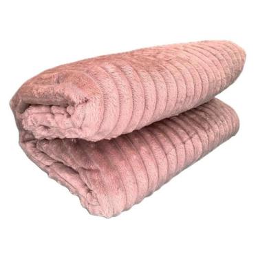 Imagem de Cobertor luster - casal - salmão - corttex