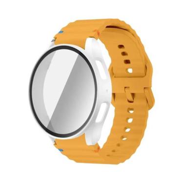 Imagem de Pulseira De Silicone Para Relógio Samsung 40mm 44mm Com Protetor De Te