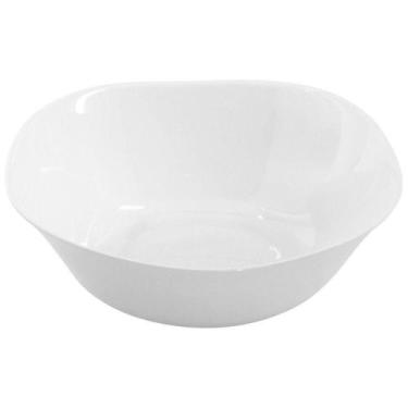 Imagem de Kit 2 Saladeiras Tigelas 20cm Branca 1 Litro Opalina De Vidro - OUTRAS