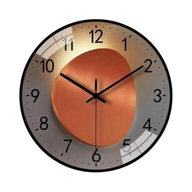 Imagem de Relógio De Parede Silencioso Sem Tique-Taque Operado Por Bateria Para 