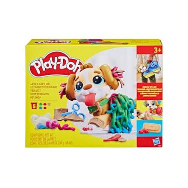 Imagem de Play-Doh, Massinha de Modelar Infantil, Pet Shop - Conjunto de Brinquedo com Figura de Cachorro, Acessórios e 5 Potes - A partir de 3 Anos