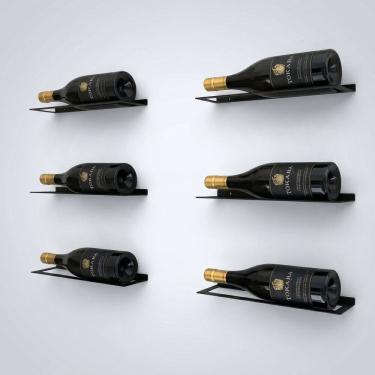 Imagem de Suportes Parede Para Garrafas Vinho Adega Vertical 20 Uni