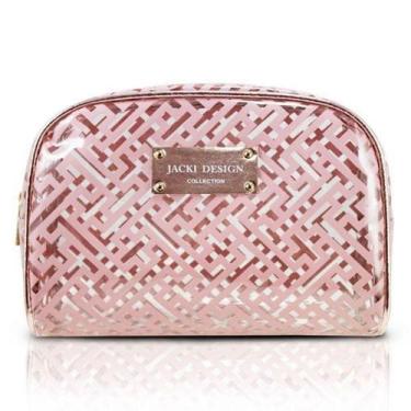 Imagem de Necessaire Retangular Diamantes Jacki Design Rosa
